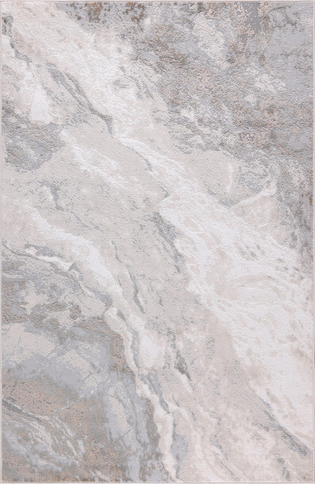 High-Low Hayes Ivory/Beige Rug, Ivory, 5'3"x8'