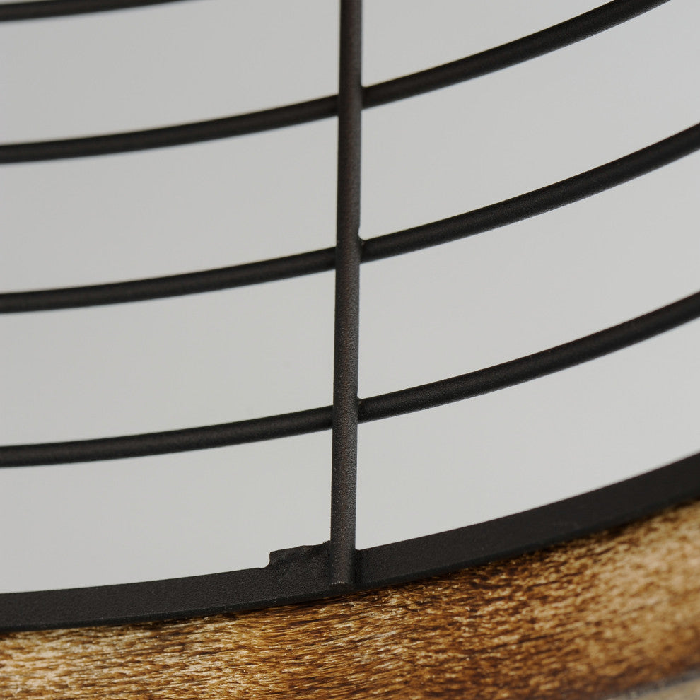 Maxim 12510 Homestead 2 Light 15"W Flush Mount Drum Ceiling - Driftwood / Black