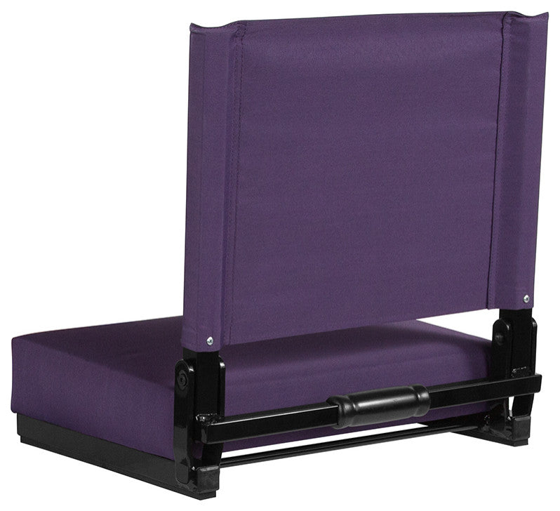 Grandstand Comfort Seats by Flash with Ultra-Padded Seat, Dark Purple