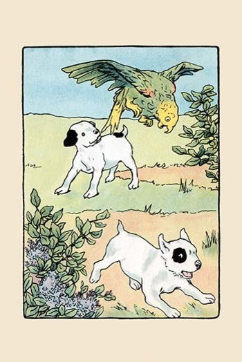Snip and Snap and Polly Play- Fine Art Giclee Print 24" x 36"