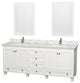 Acclaim Double Bathroom Vanity With Mirrors, 80"
