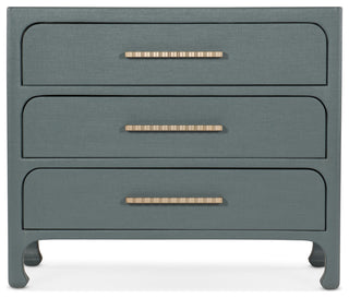Close-up/zoomed-in view of the three-drawer front on white background, cropped.