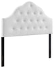 Sovereign Queen Vinyl Headboard, White
