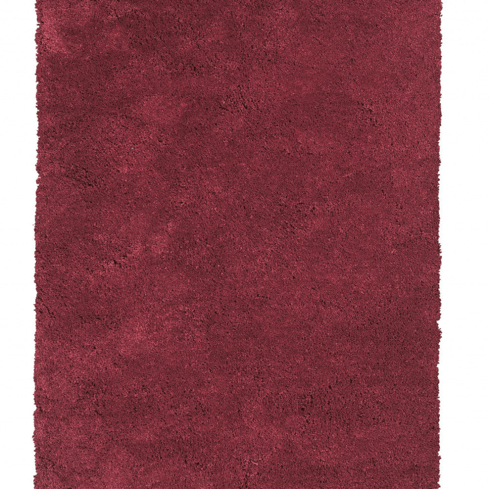 5'X7' Red Indoor Shag Rug