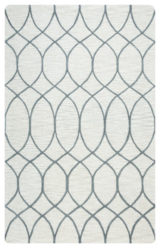 Rizzy Home Caterine CE9482 Khaki Trellis Area Rug, Rectangular 9'x12'