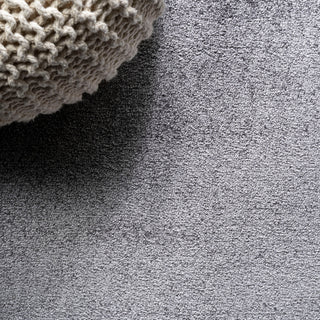Haze Solid Low-Pile Runner Rug, Gray, 8 X 10