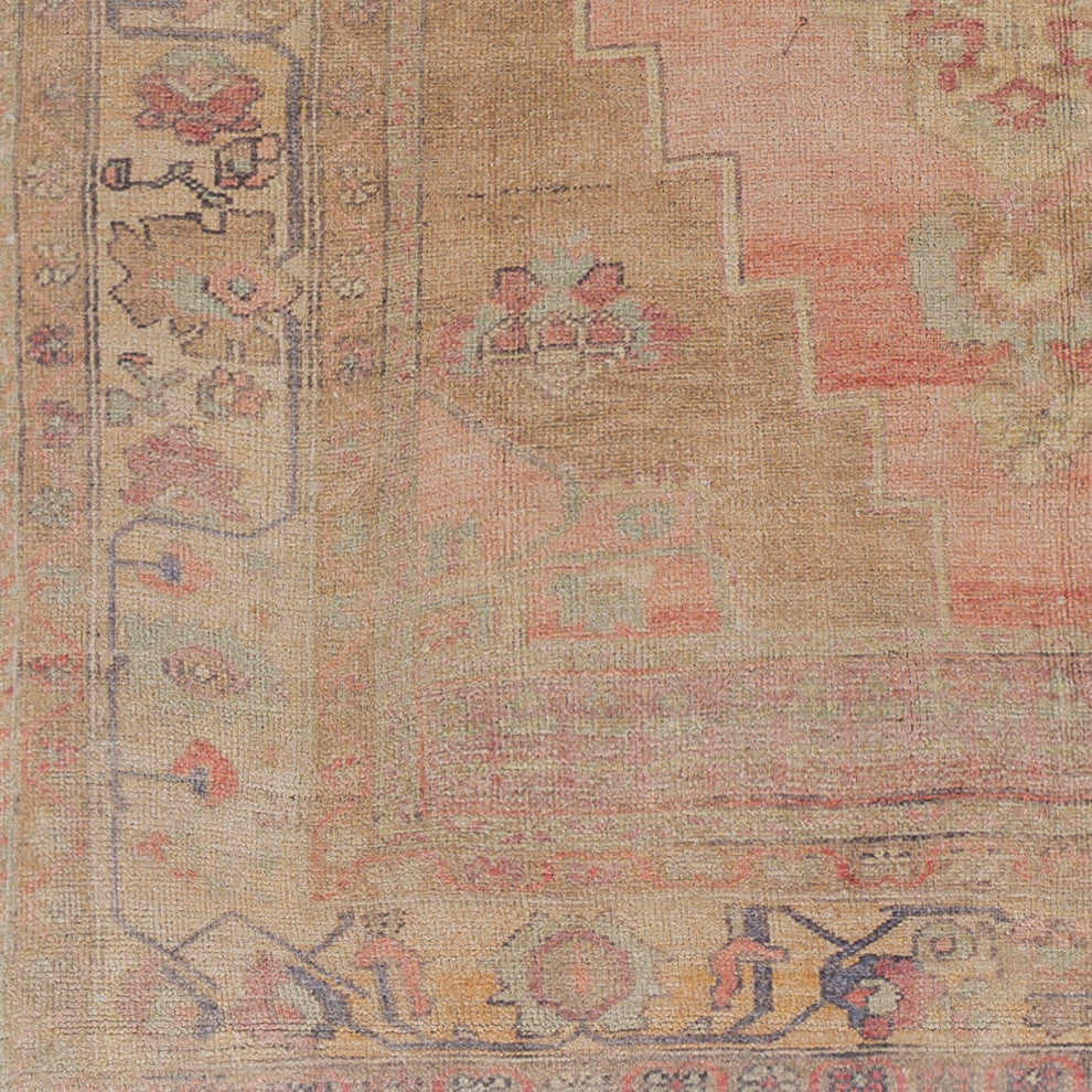 Surya Unique UNQ-2301 7'6"x9'6" Rug, Cream/Denim/Peach/Mint/Wheat