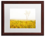 PIPA Fine Art 'Dreams of Goldenrod and Fog' Matted Framed Art, 20x16