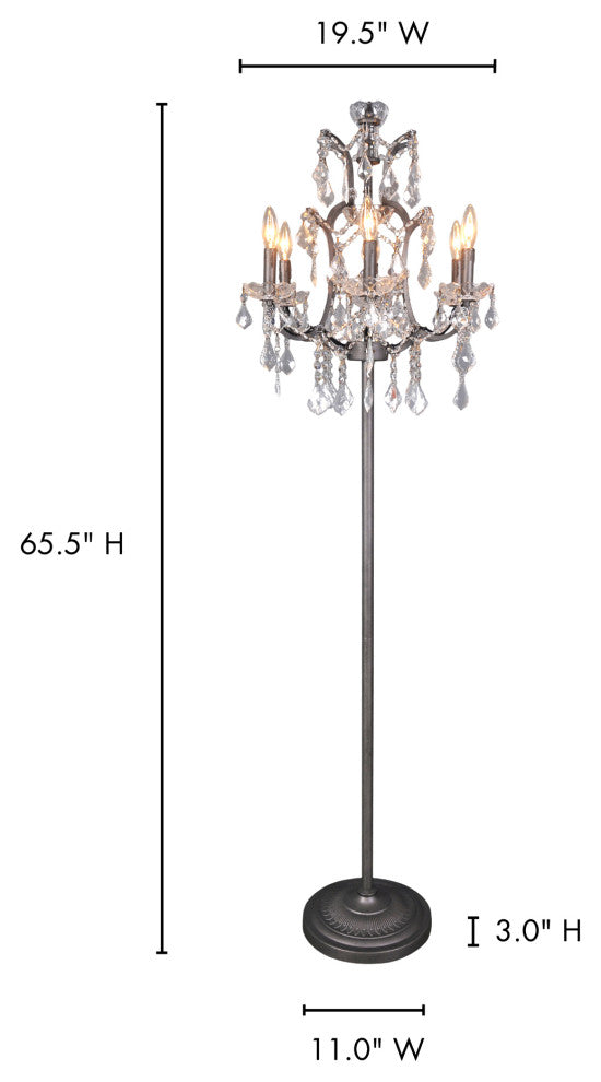 Retro Luisa Floor Lamp - Clear