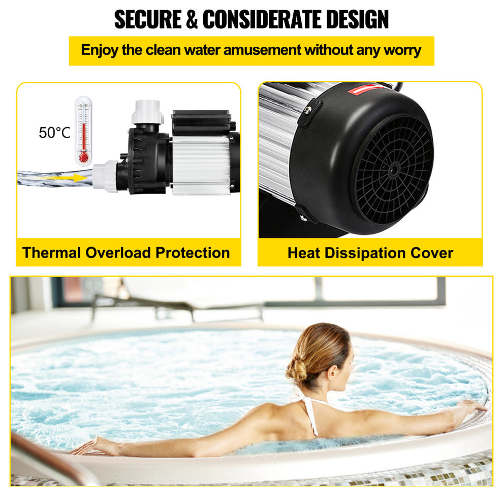 Swimming Pool Pump SPA Bath Hot Tub Water Circulation Pump, 750 W