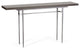 Wick 60" Console Table, Sterling Finish, Maple Espresso Accents