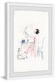 "White Vanity" Framed Painting Print, 24"x36"