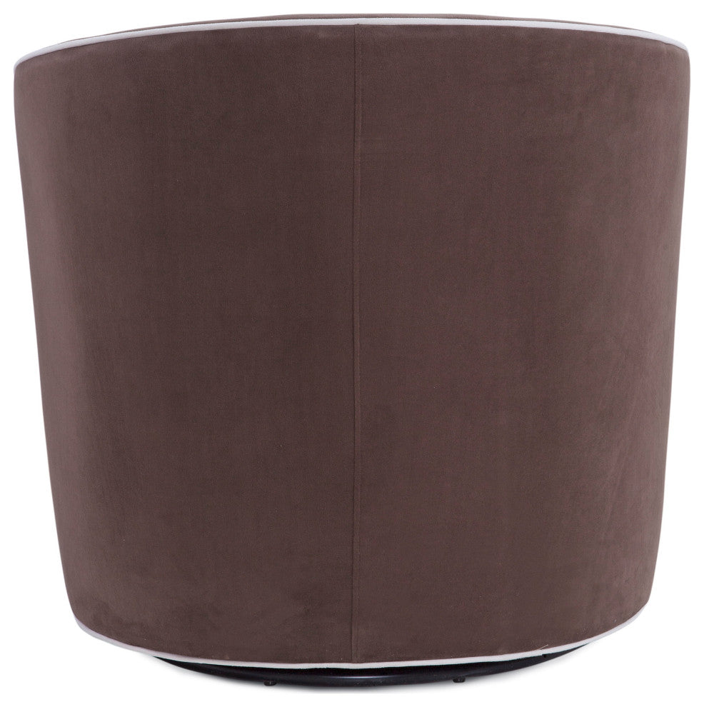 Keely Swivel Chair, Brown