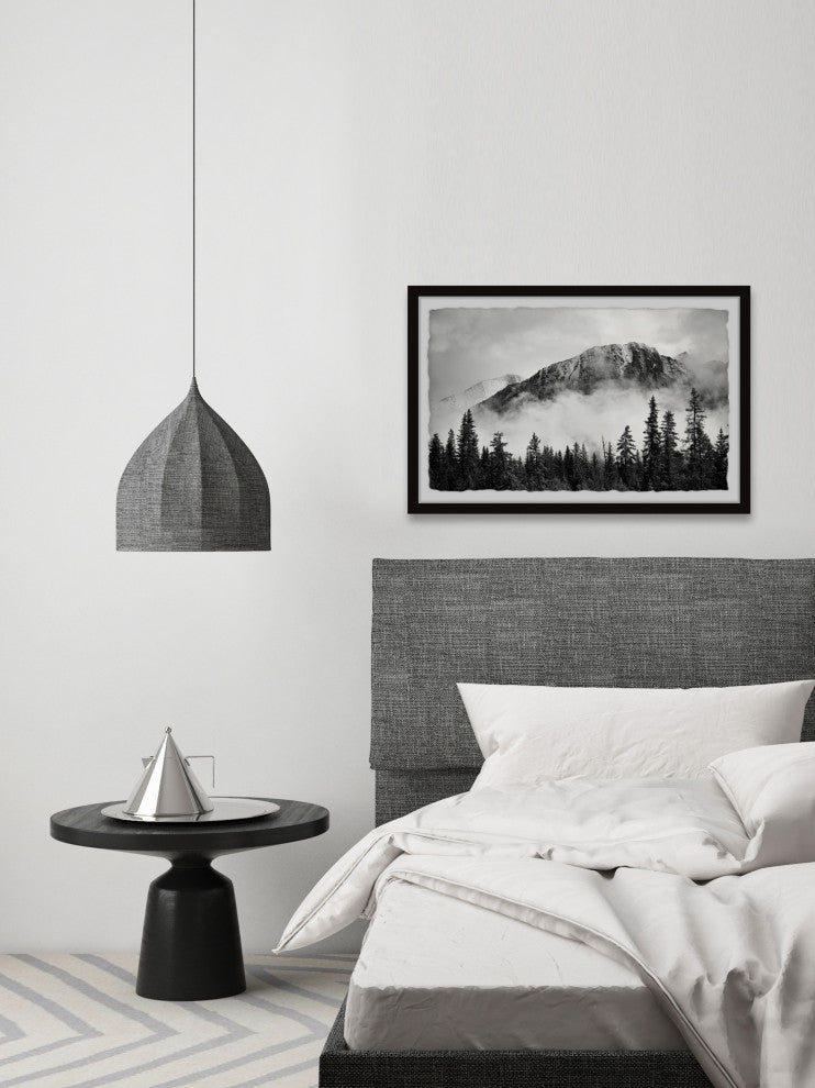 "Forest on Fog" Framed Painting Print, 12x8