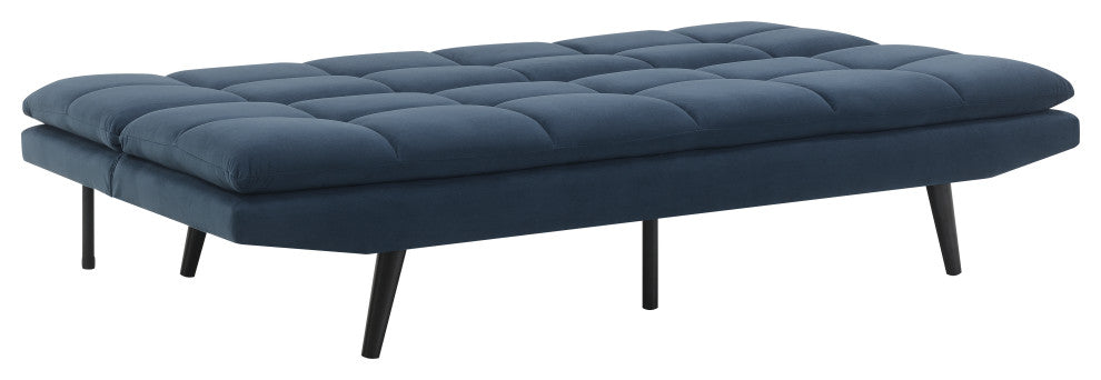 Jaden Convertible Fabric Sofa, Dark Blue