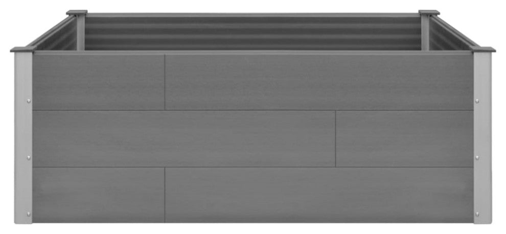 Vidaxl Garden Raised Bed Wpc 59.1"x39.4"x21.3" Gray