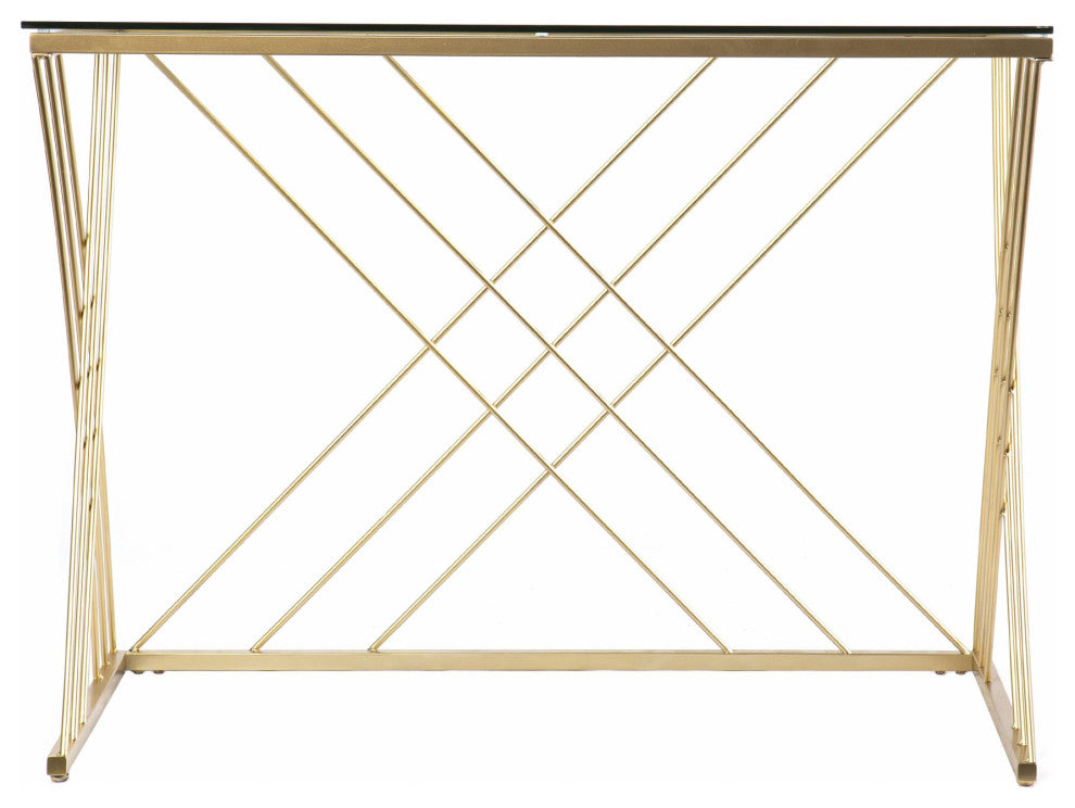 Modern Glass Top Desk