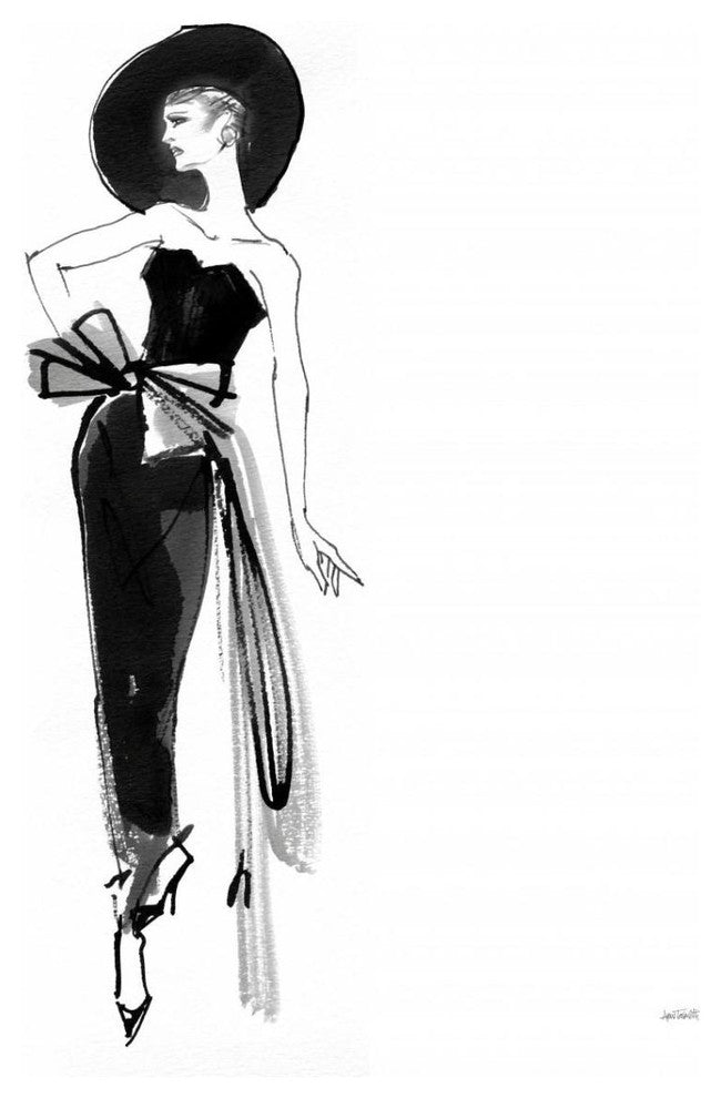 "Fifties Fashion IV" Digital Paper Print by Anne Tavoletti, 30"x37"