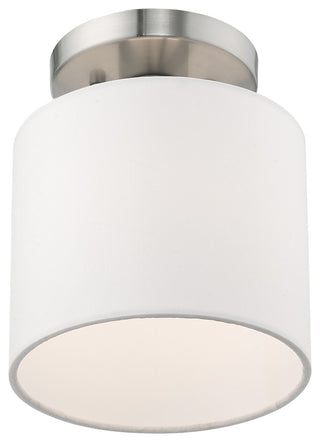 Livex Lighting Brushed Nickel 1-Light Ceiling Mount