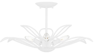 Quoizel TLH1722 Tallulah 3 Light 22"W Semi-Flush Bowl Ceiling - Sand White