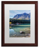 Pierre Leclerc 'Cabin At Lake Louise' Matted Art, Wood Frame, White, 20x16
