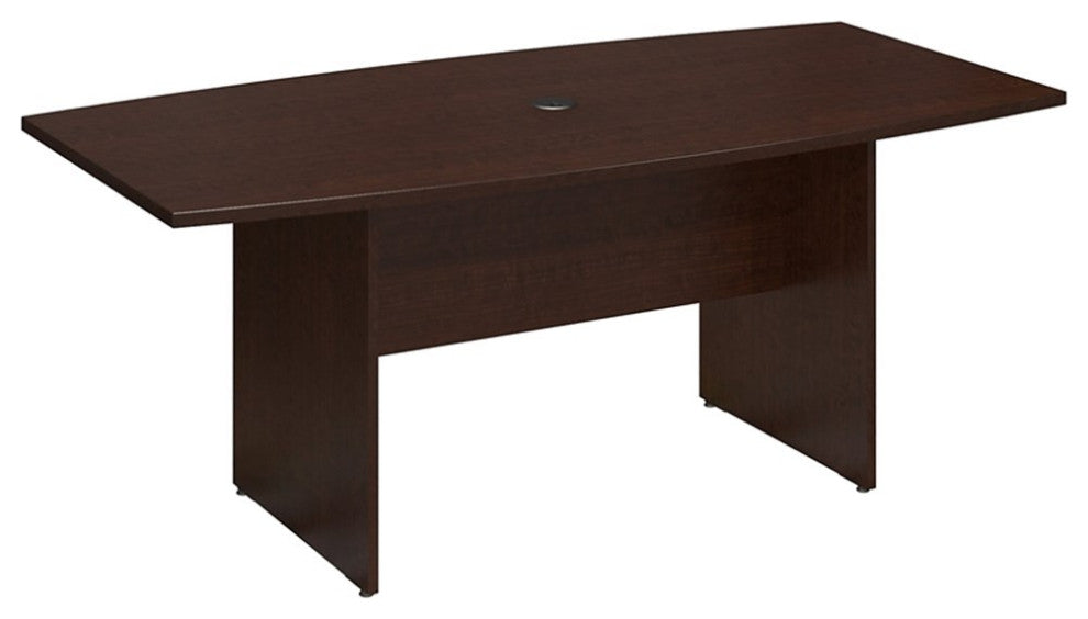 Scranton & Co Furniture 72W x 36D Boat Shaped Wood Conference Table in Cherry