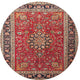 Ahgly Company Indoor Round Traditional Area Rugs, 4' Round
