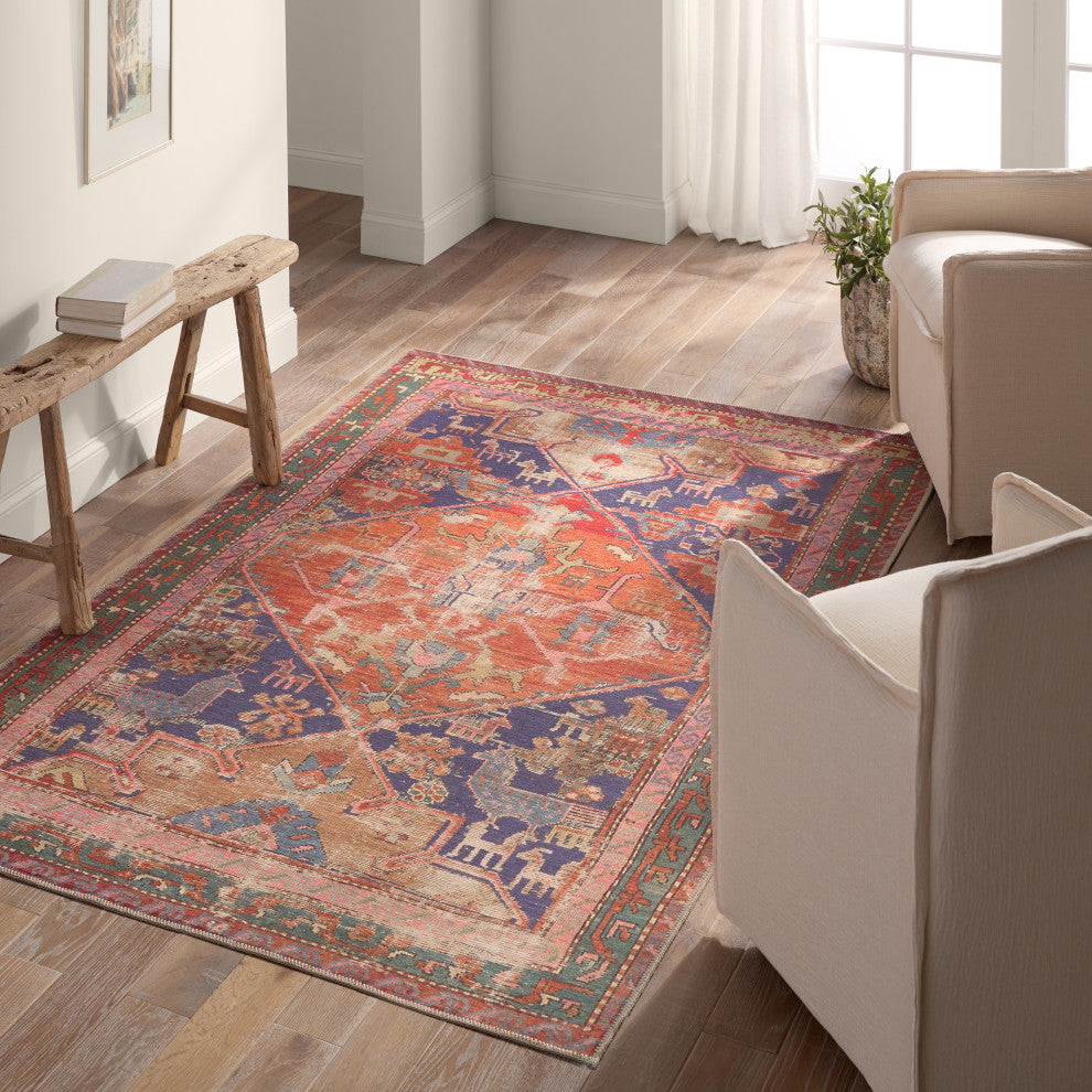 Vibe by Jaipur Living Sancho Medallion Orange/Purple Area Rug 5'X8'