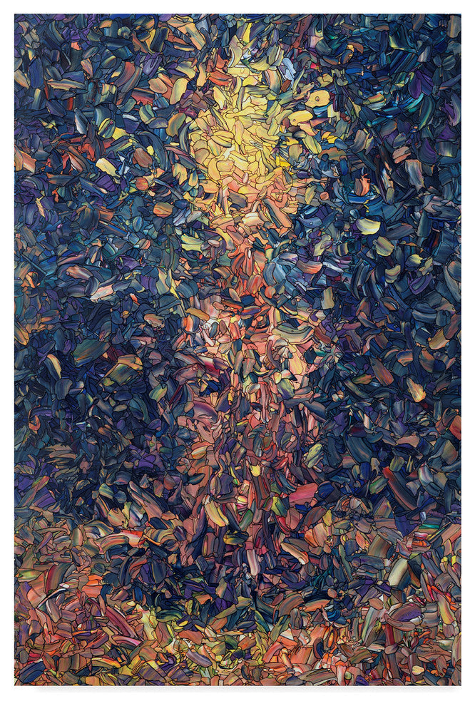 James W. Johnson 'Fragmented Flame' Canvas Art, 19"x12"