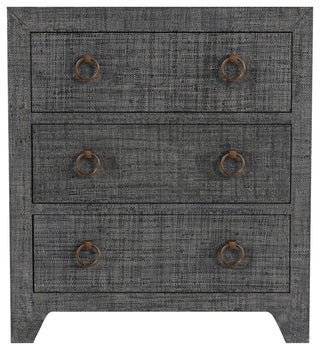 Butler Specialty Company, Bar Harbor Charcoal Raffia 3 Drawer Chest, Charcoal