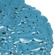 Bubbles Non-Slip Oval Bathtub Mat 28 L x 15 W, Peacock Blue