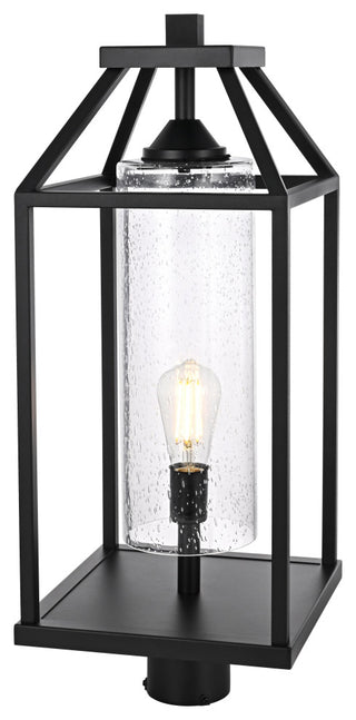 Home Living 26" Outdoor Post light, Black