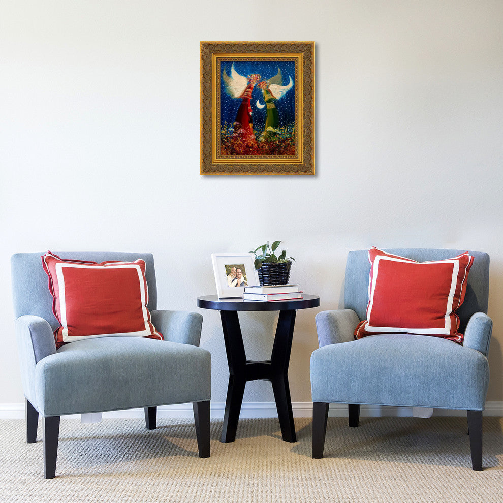 Angels, Baroque Antique Gold Frame