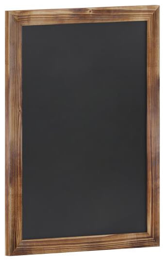Canterbury Wall Mount Magnetic Chalkboard Sign Set- 18" x 24", Torched Brown, 18" X 24"