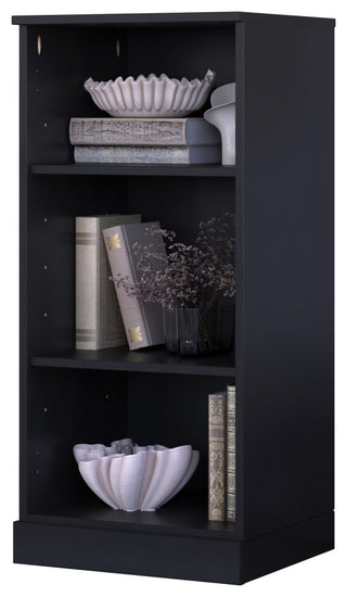100% Solid Wood Modular Cabinet/Bookcase, Black, 16.5"