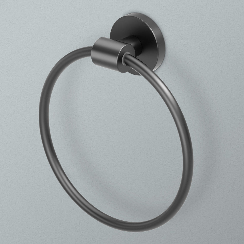 Reveal Towel Ring, Matte Black