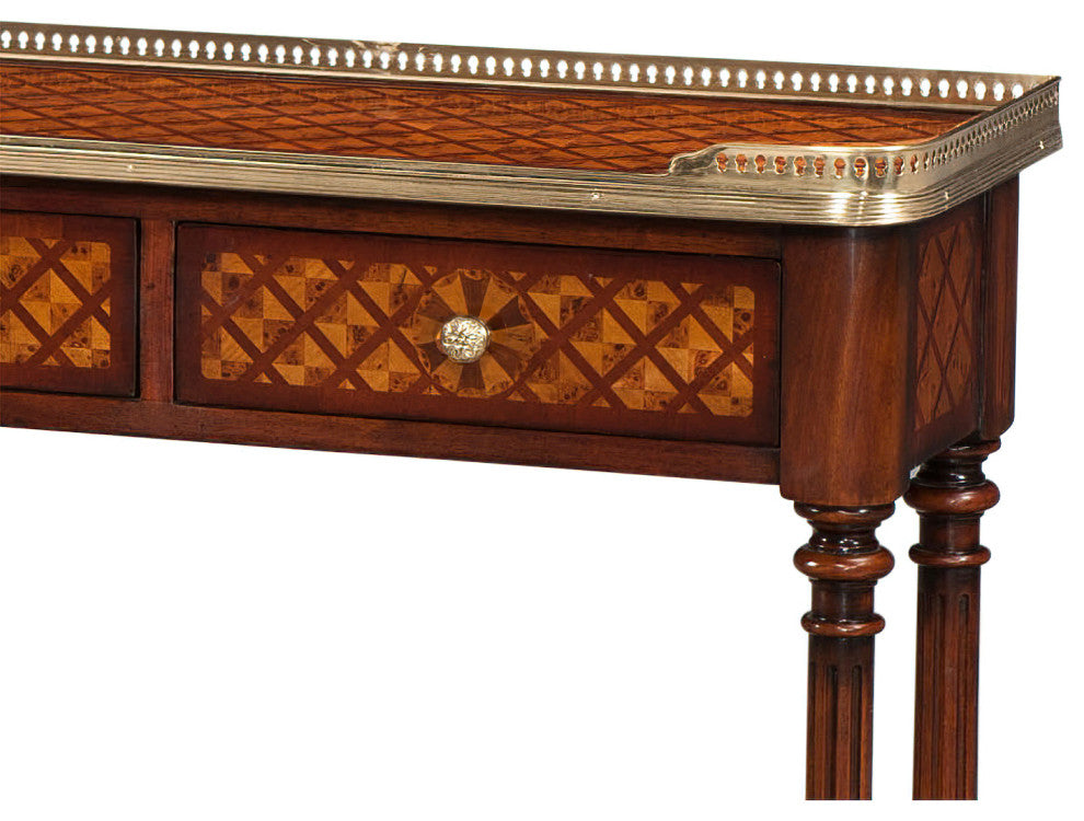 Louis XVI Parquetry Console Table