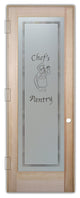 Pantry Door - Happy Chef - Douglas Fir (stain grade) - 24" x 84" - Knob on...