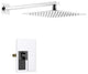Cube Single Function Shower System, Rough, Valve, Chrome