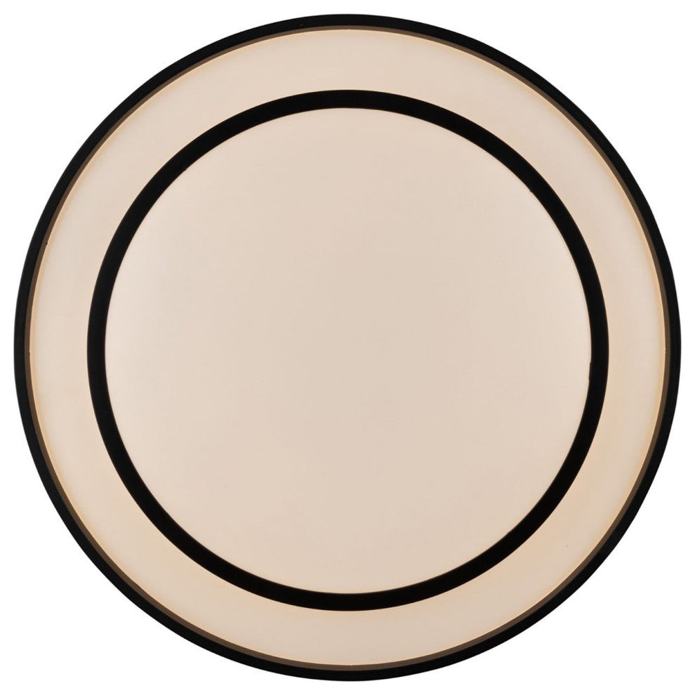 Aziza - Flush Mount - Black - 15"W