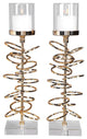 Uttermost Tala Rose Gold Candleholders, Set of 2