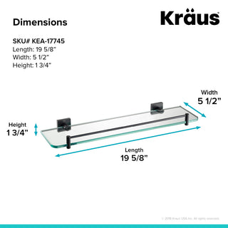 Ventus Bathroom Shelf, Matte Black
