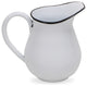 Lacquered White Pitcher Decor