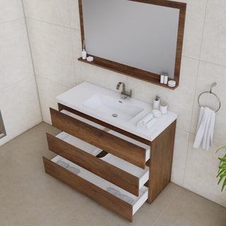 Paterno 48" Bathroom Vanity With Sink, Rosewood