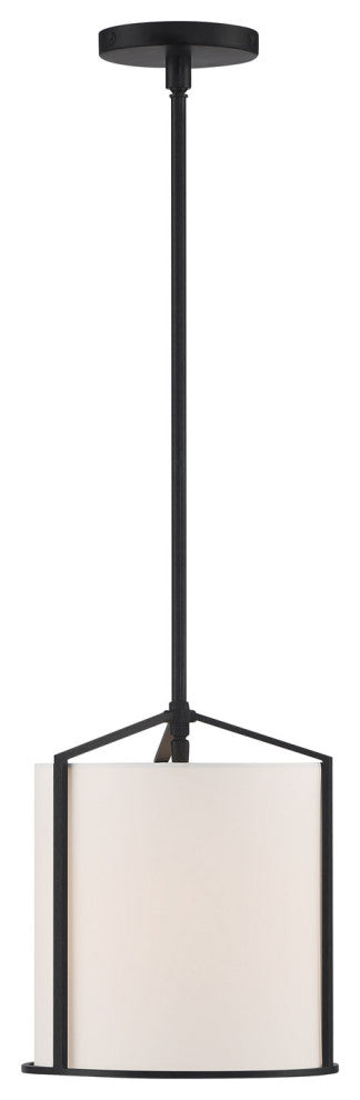 Crystorama Lighting Group CAR-9201 Carlyn 10"W Mini Pendant - Black