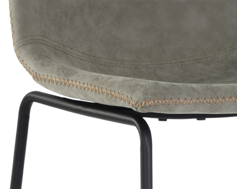Cal Counter Stool, Antique Gray, Set of 2