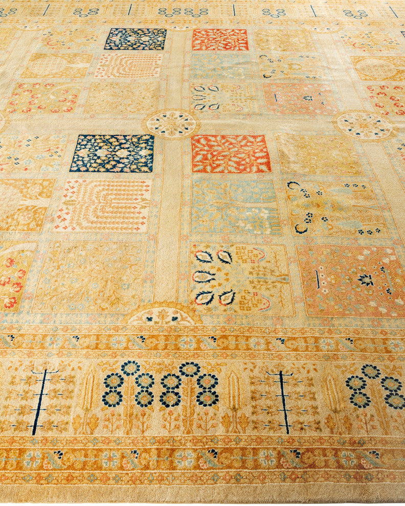 Mogul, One-of-a-Kind Handmade Area Rug Ivory, 16' 10" x 9' 3"