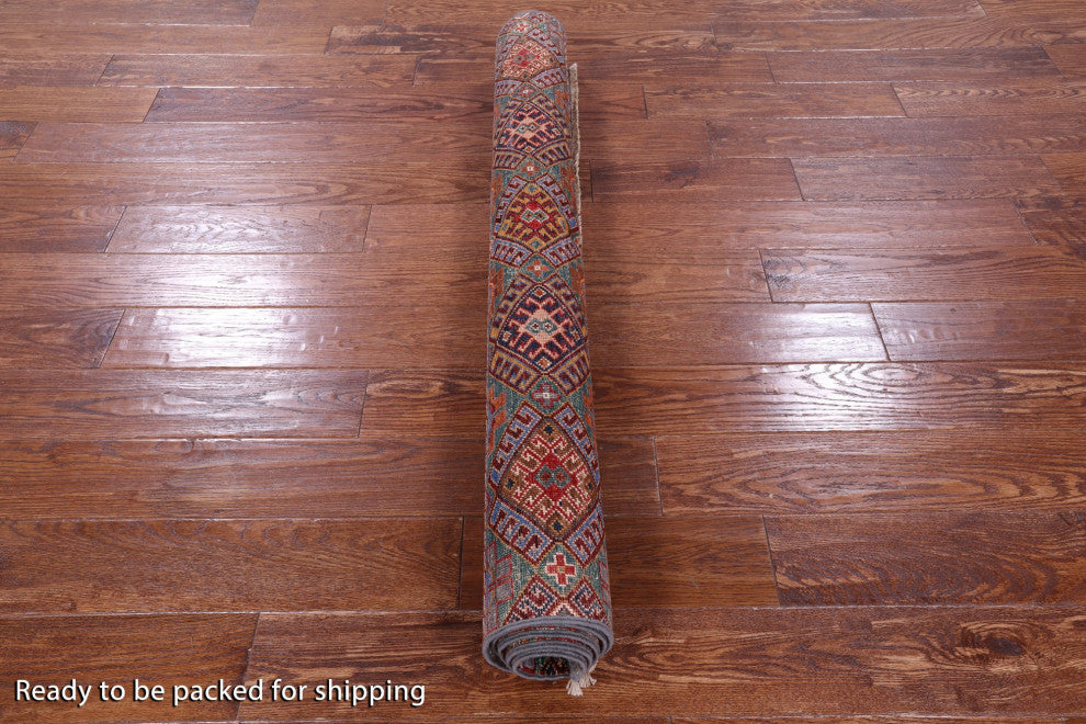 Khorjin Super Kazak Hand Knotted Rug 4' 2" X 5' 11" Q9637