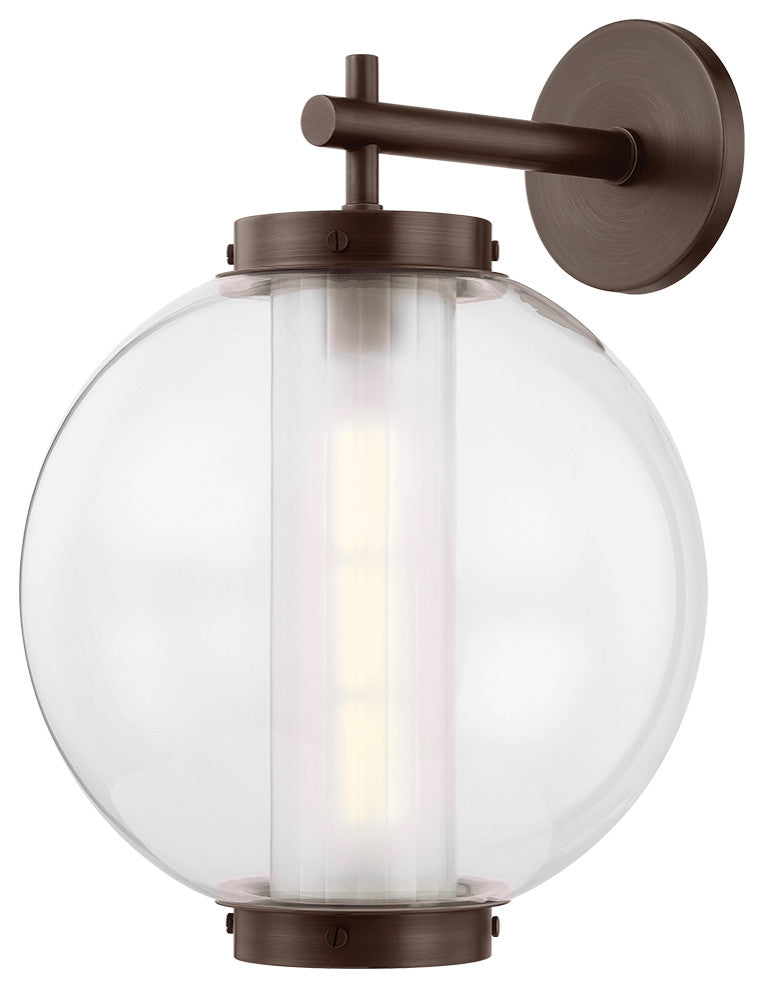 Troy Lighting Marco Exterior Wall Sconce Bronze, 13"Lx13"Wx18.25"H