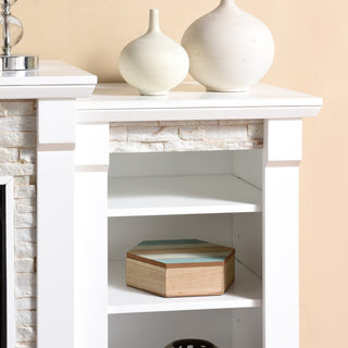 Silas Electric Fireplace With Bookcases